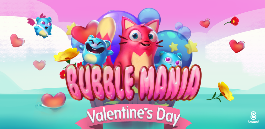 Banner of Bubble Mania: Ngày lễ tình nhân 