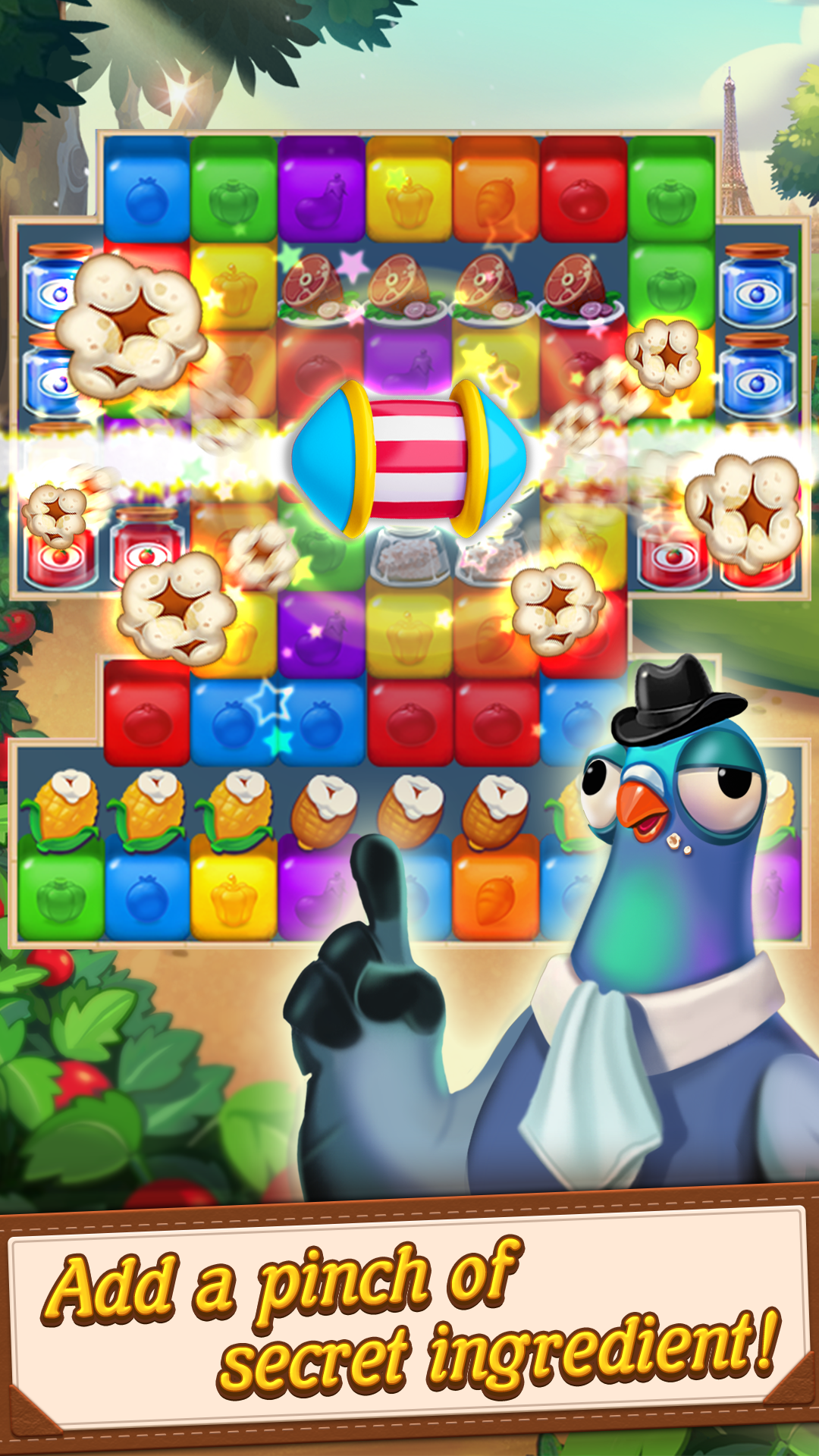 Blaster Chef: Culinary match & collapse puzzles 게임 스크린샷