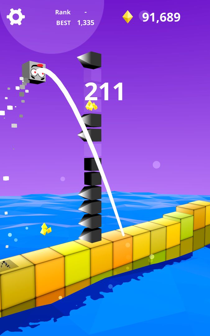 Screenshot of Jump Jump Cube : Endless Square (Vault Arcade)