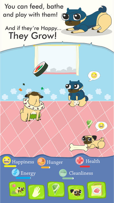 Growing Pug Game Screenshot