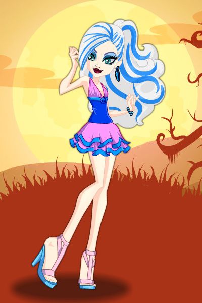 Screenshot of Ghouls Fashion Style Monsters Dress Up Makeup Game