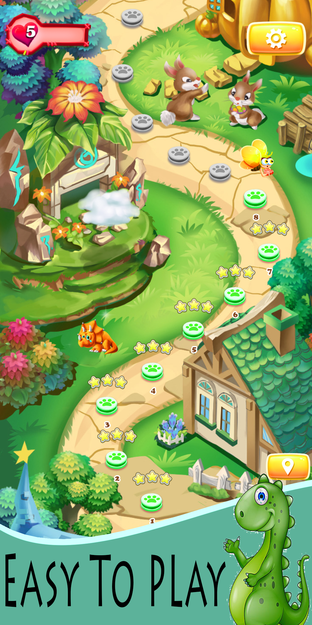 Bubble Pop Rescue Game Screenshot