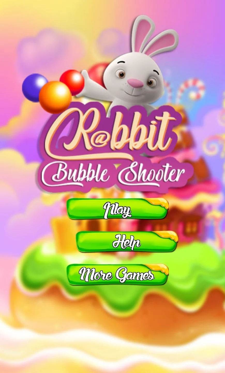 Rabbit Bubble Shooter Game Screenshot