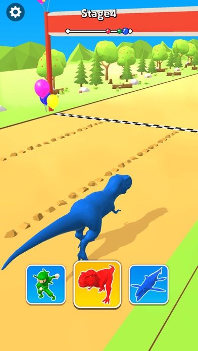 Dino Ninja Race Game Screenshot