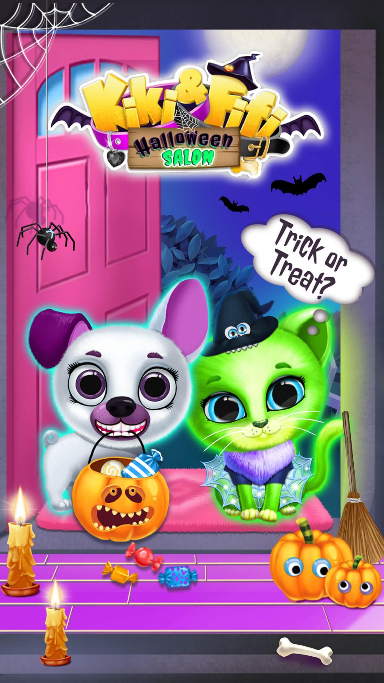 Kiki & Fifi Halloween Salon - Scary Pet Makeoverのキャプチャ