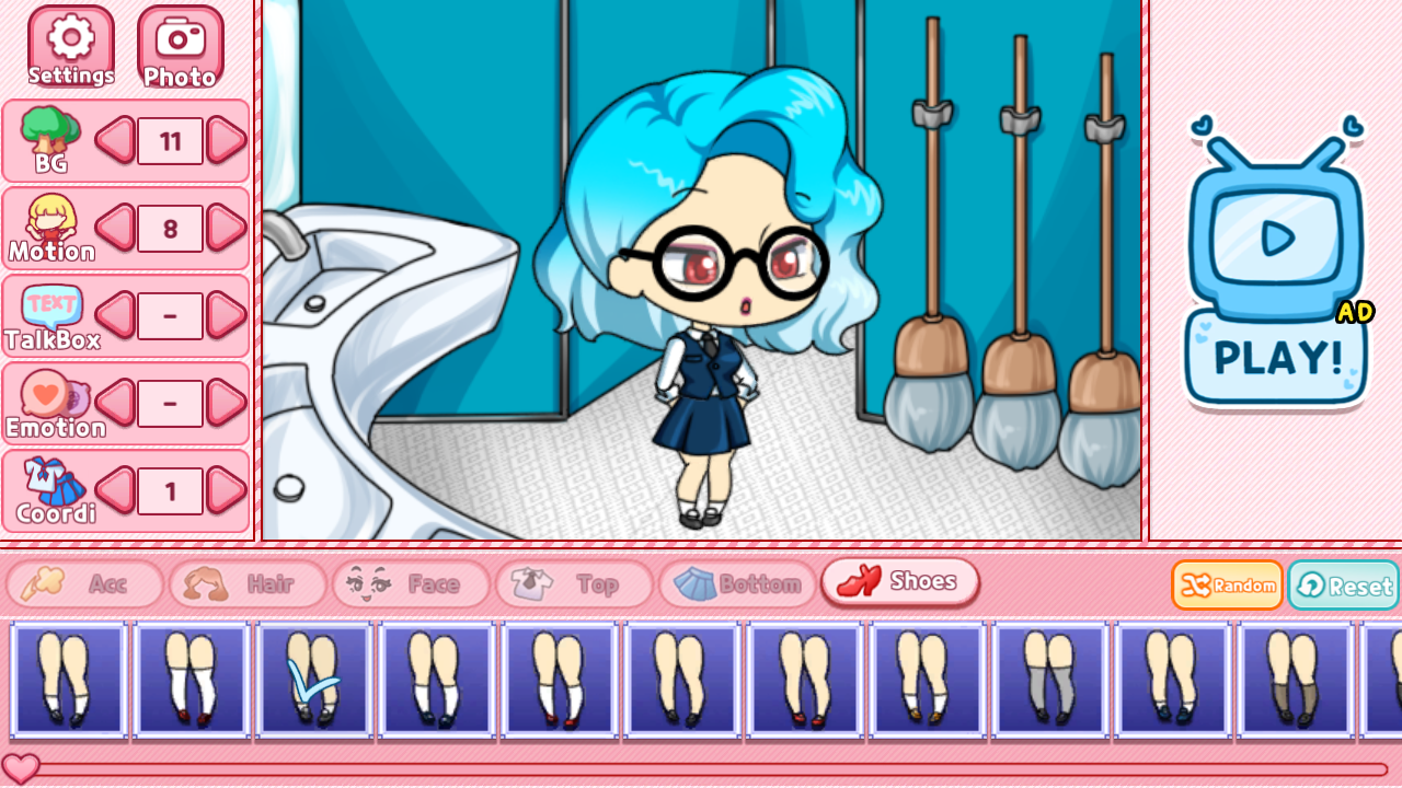 Cuplikan Layar Game School Pretty Girl2 : dress up