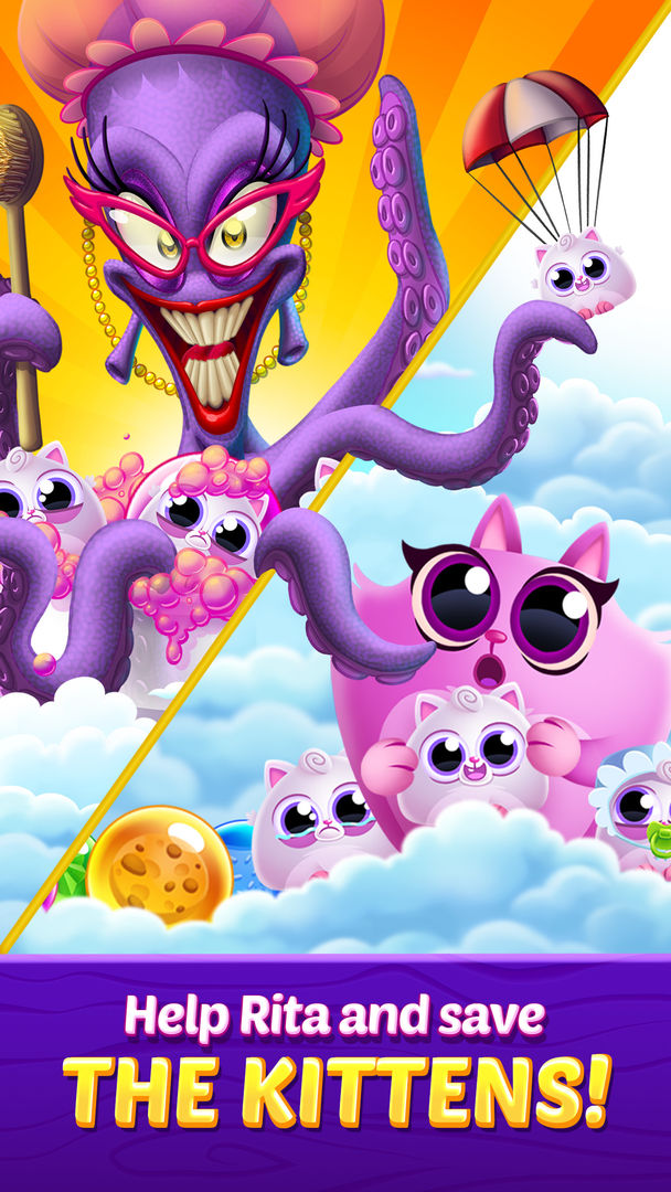 Cookie Cats Pop - Bubble Pop ภาพหน้าจอเกม