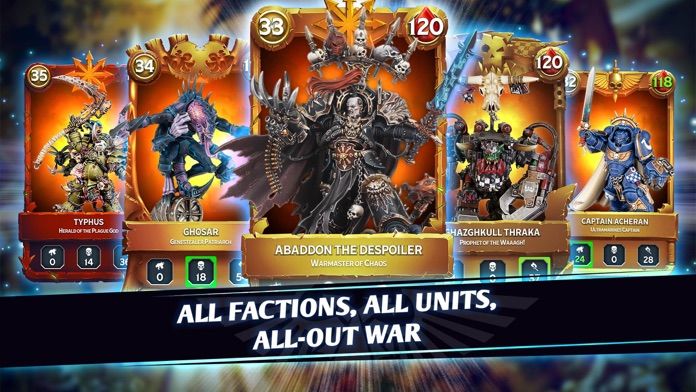 Warhammer Combat Cards screenshot game