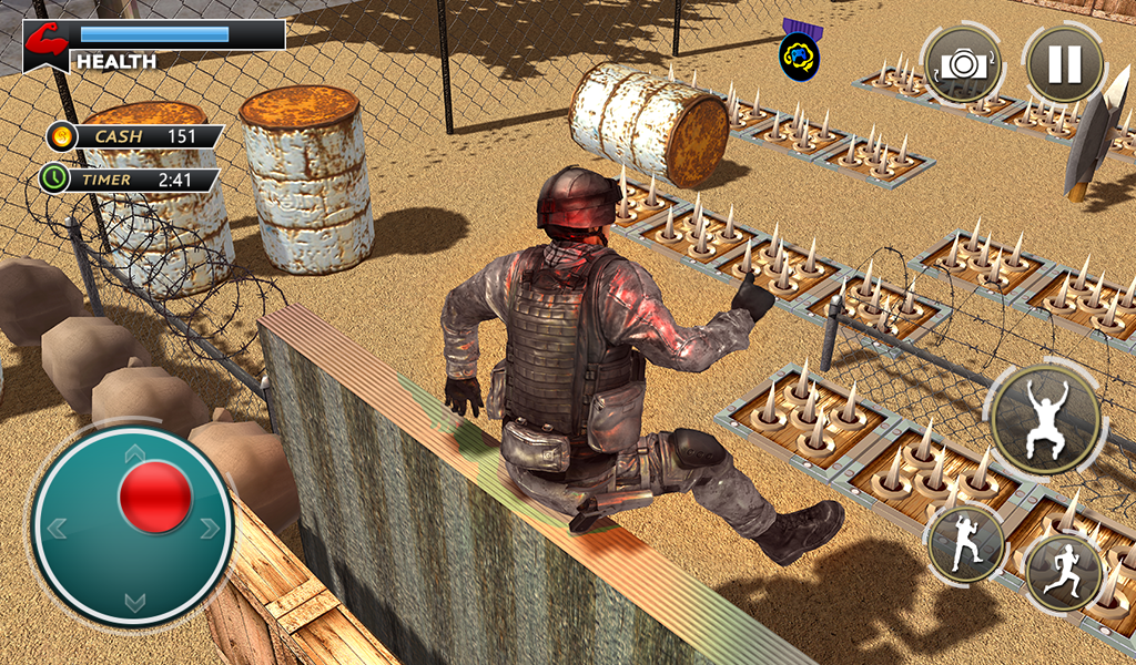 US Army Training Camp Commando Game Screenshot