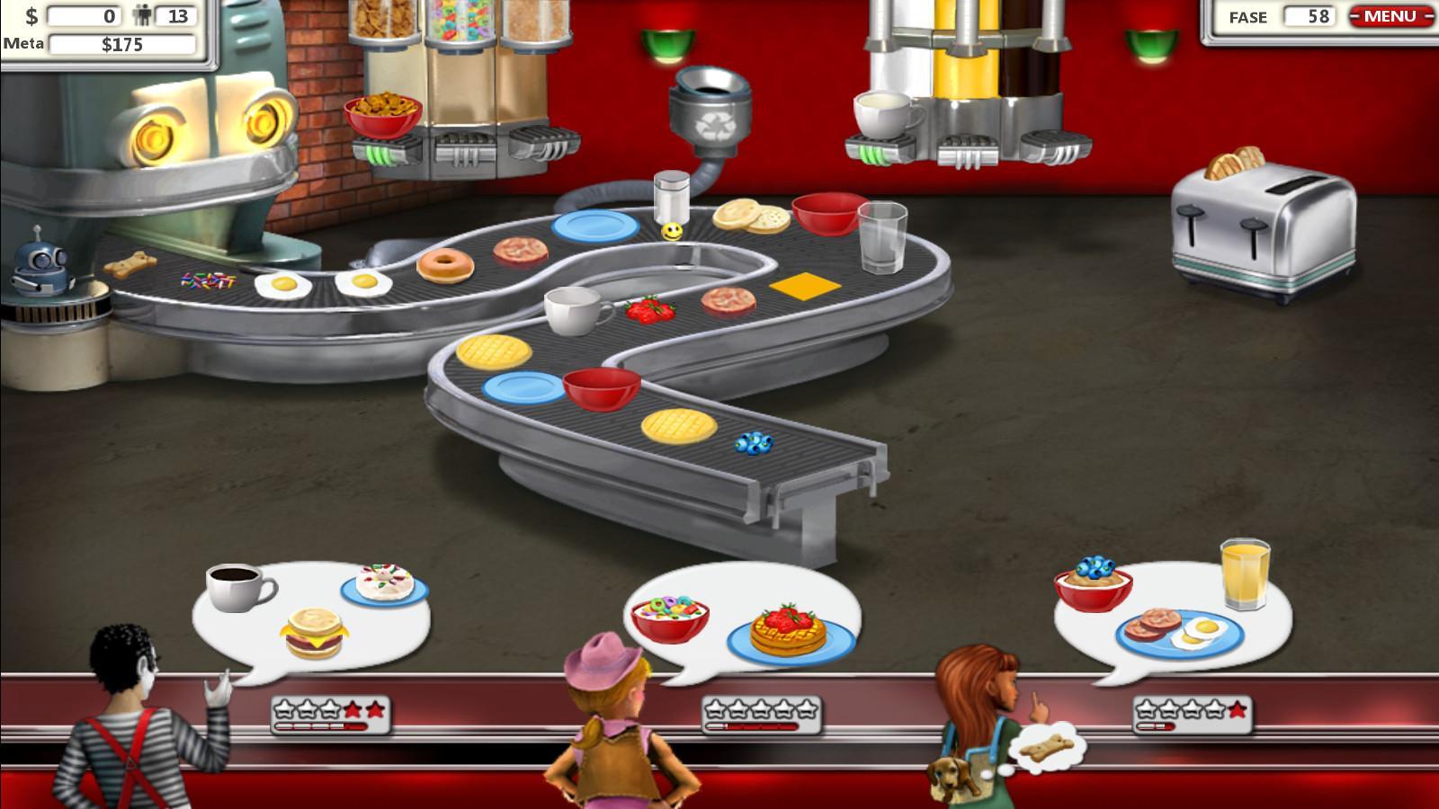 Captura de Tela do Jogo Burger Shop 2