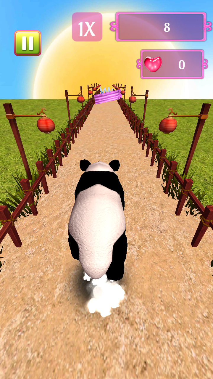 My Little Baby Panda Runner ゲームのスクリーンショット