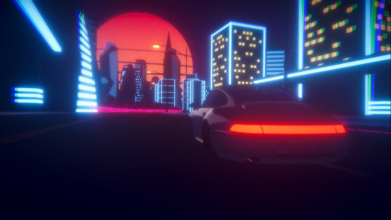 Cuplikan Layar Game Midnight Thunder Drive