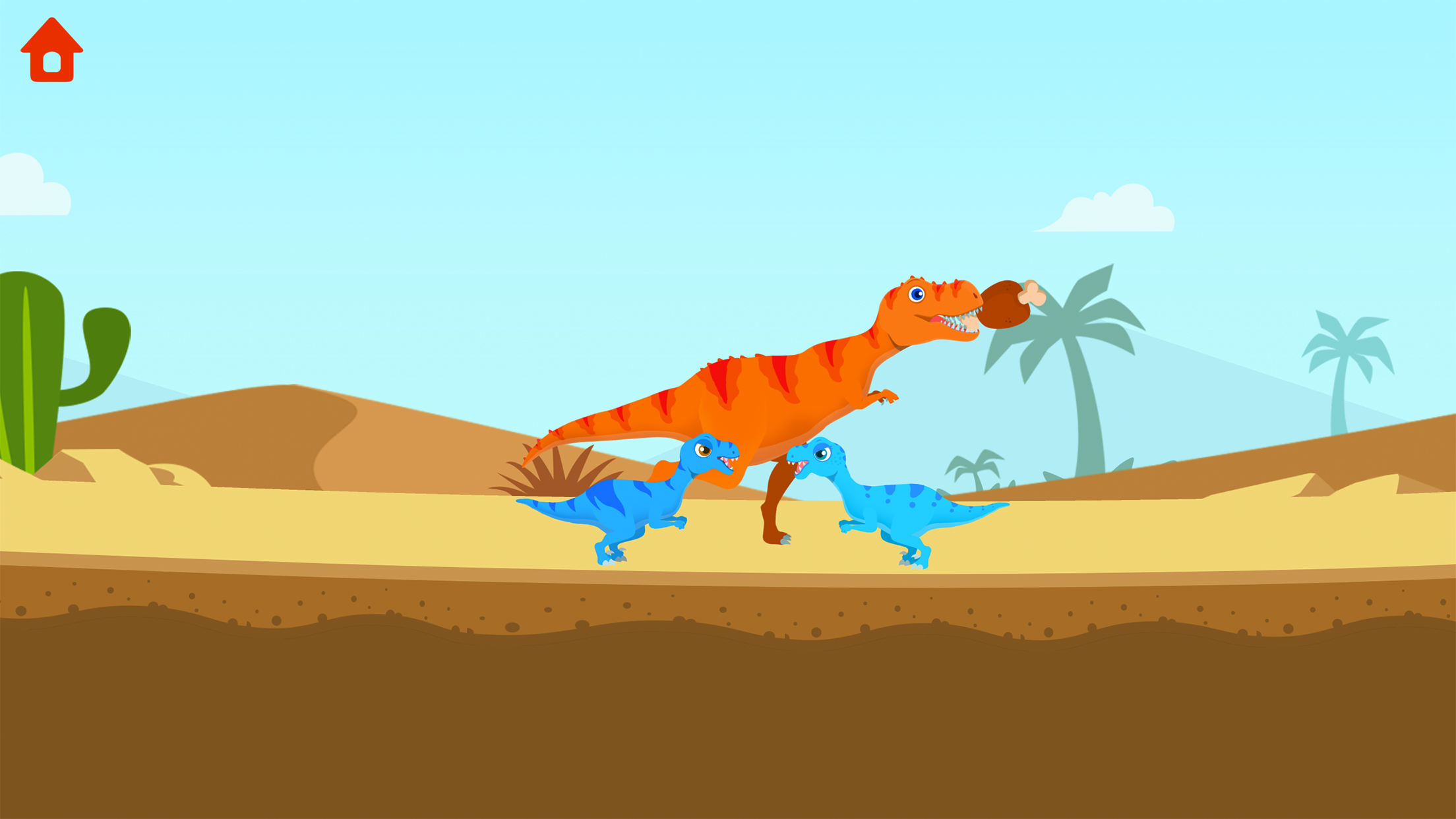 恐竜アイランド：子供向けのT-REXゲームのキャプチャ