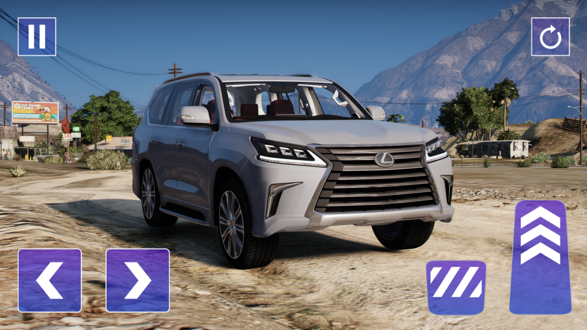 Lexus LX570: SUV Car Driving Game Screenshot