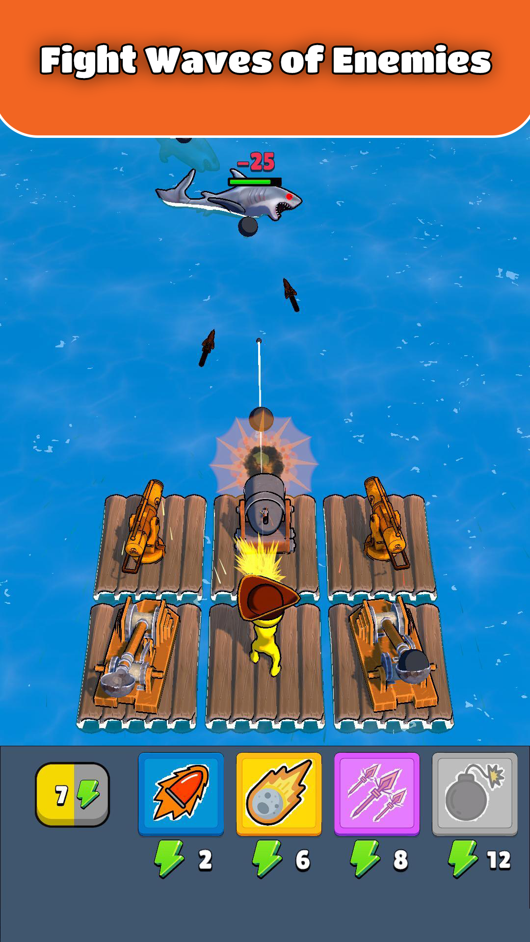 Raft Defense ภาพหน้าจอเกม