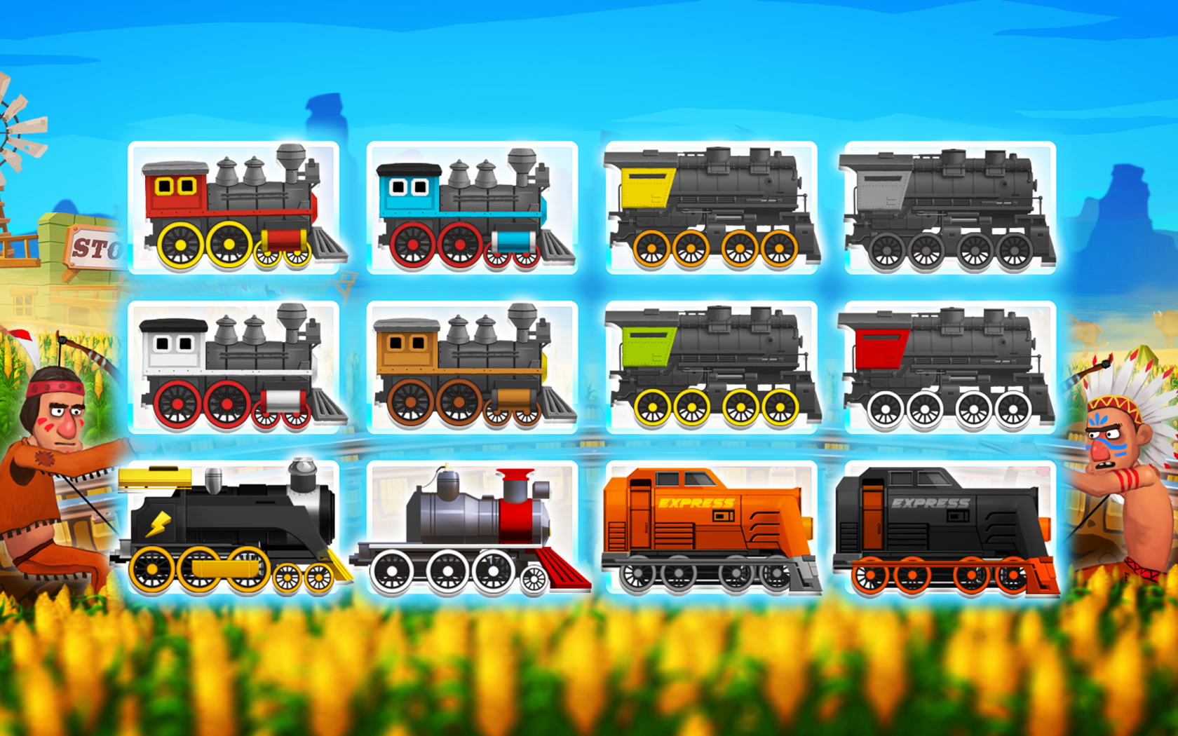 Fun Kids Train 3: Western Adventure Game Screenshot