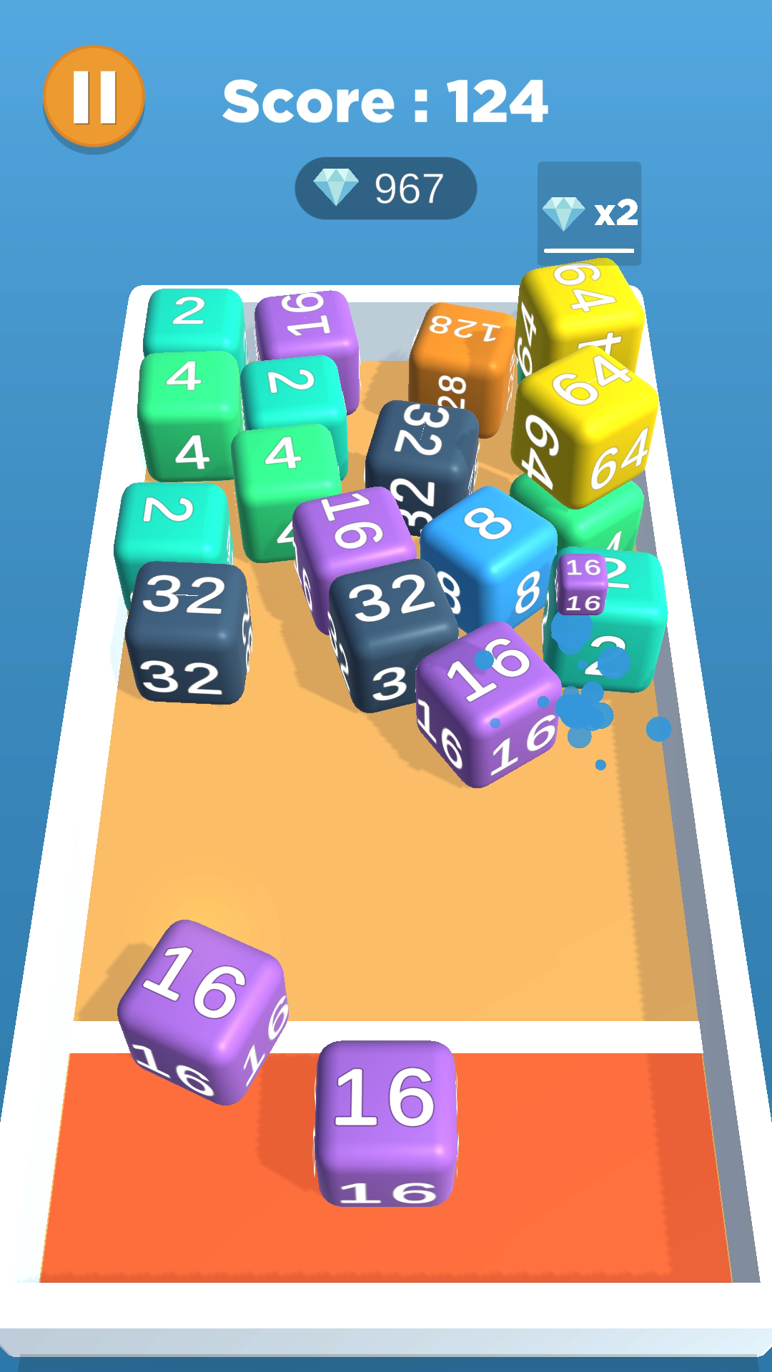 Скриншот игры 4096 Merge Blocks X2