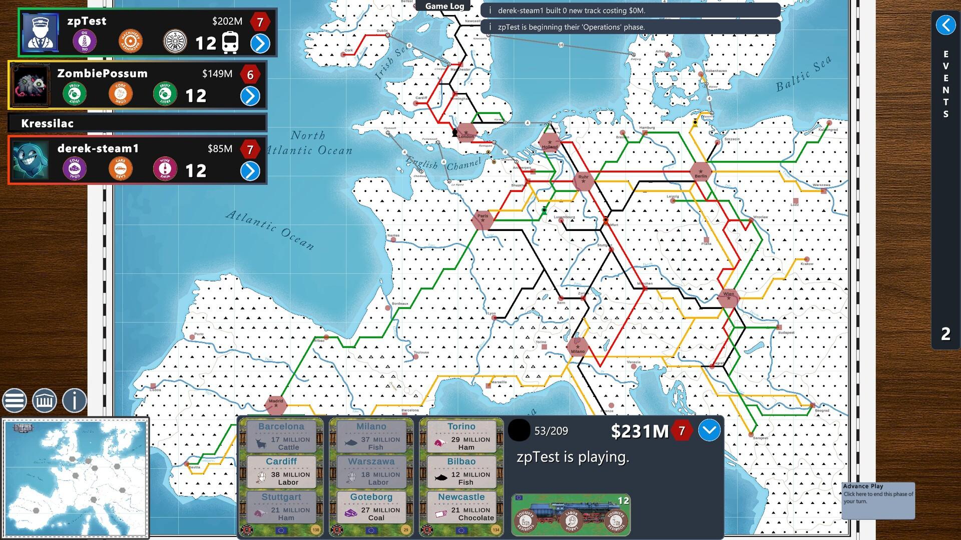 Empire Builder - Europe Game Screenshot