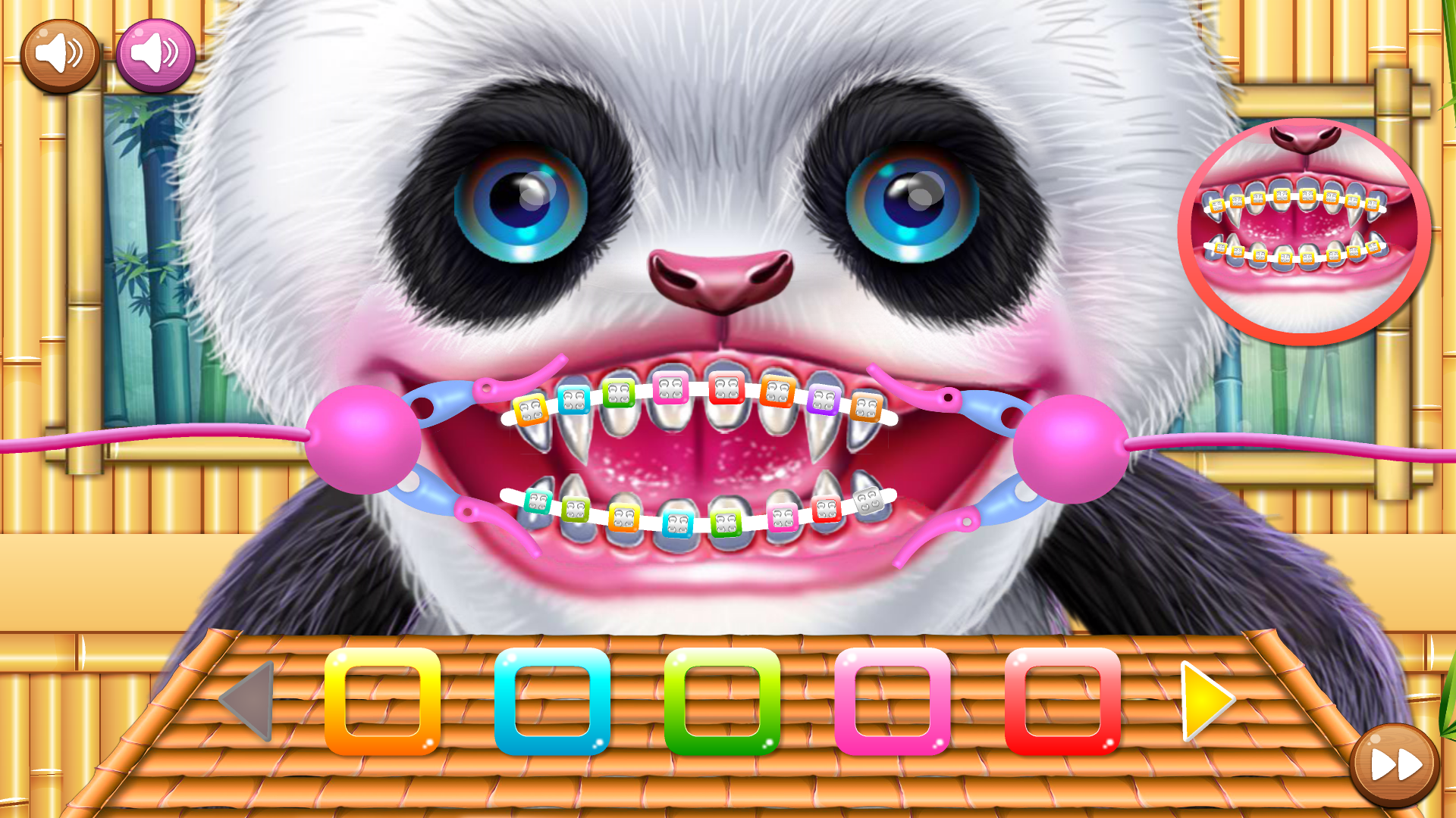Screenshot 1 of Cuidado del dentista lindo pequeño panda 1.0