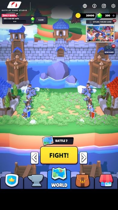 Build Castle And Army Online Game Screenshot