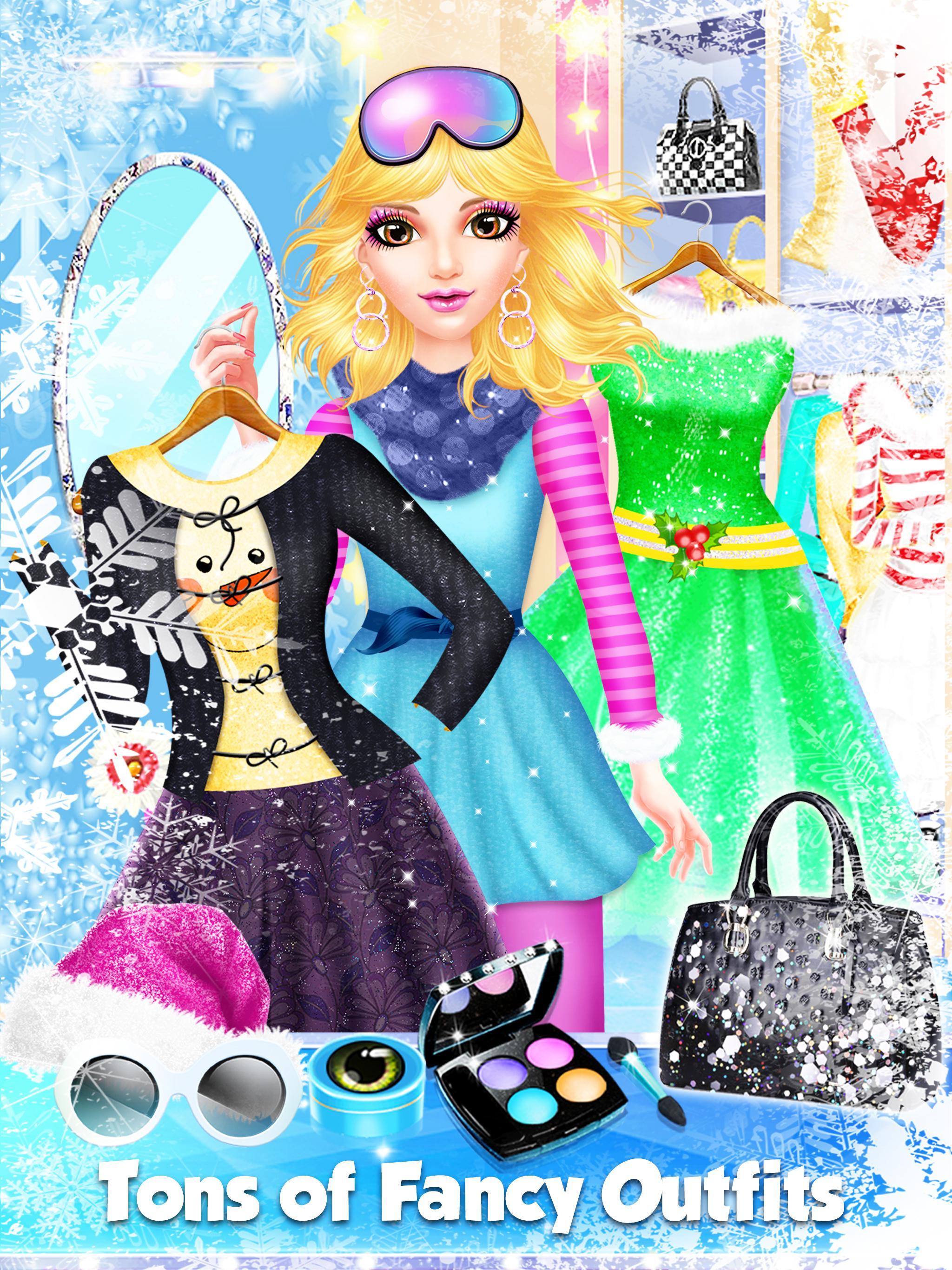 Glam Doll Chic North Pole Winter Salon Game Screenshot
