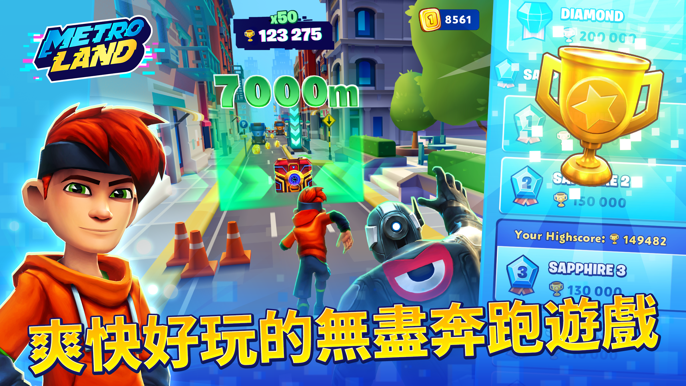 MetroLand - Endless Runner 遊戲截圖