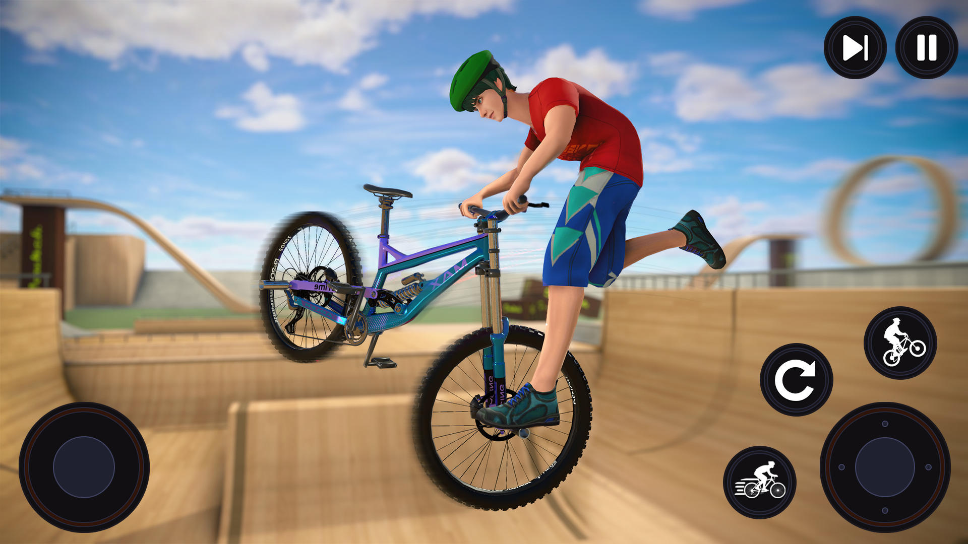 BMX Bicycle: Mad Stunts Space android iOS apk download for free-TapTap