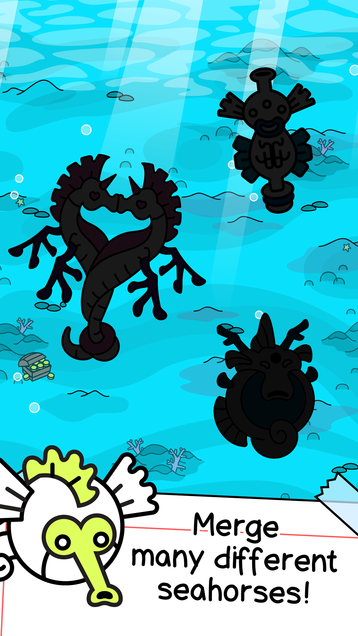 Seahorse Evolution: Sea Mutant Game Screenshot