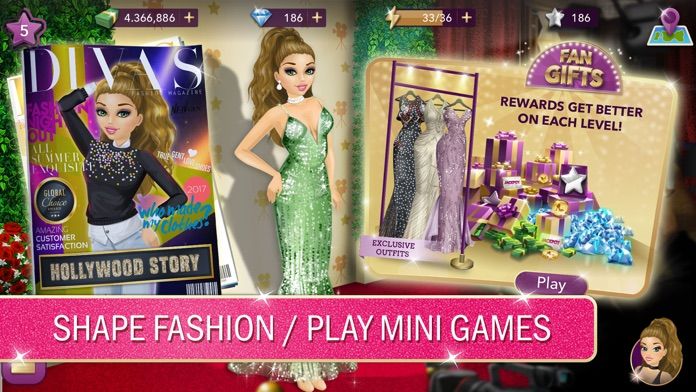 Hollywood Story: Fashion Star 게임 스크린 샷