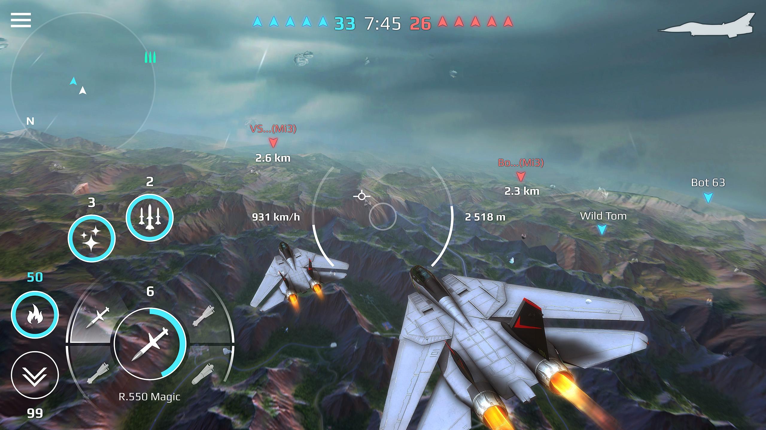 Sky Combat: War Planes Online Game Screenshot
