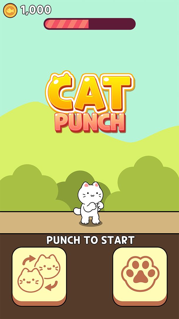 Screenshot of Cat Punch - Infinite Block