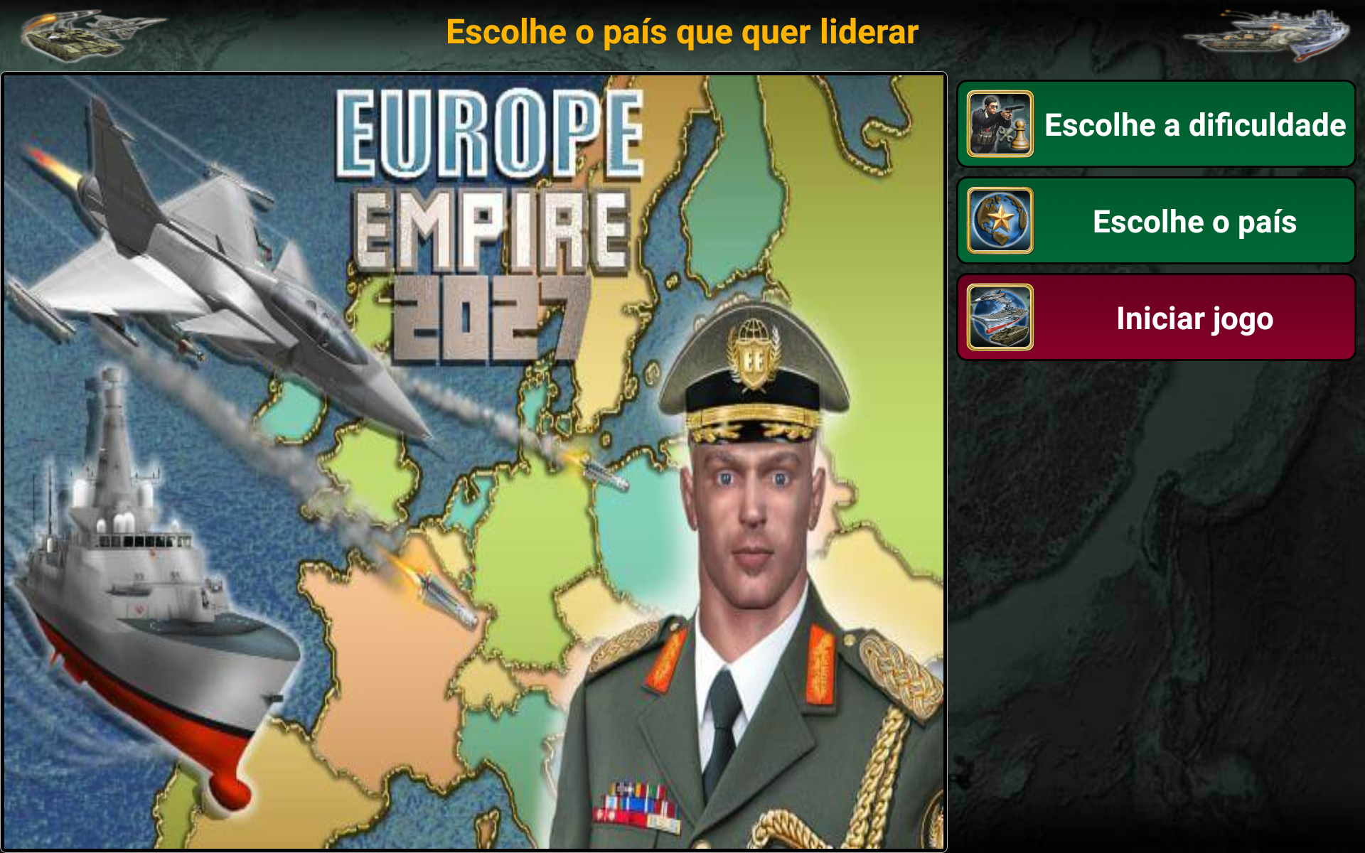 Captura de Tela do Jogo Império Europa