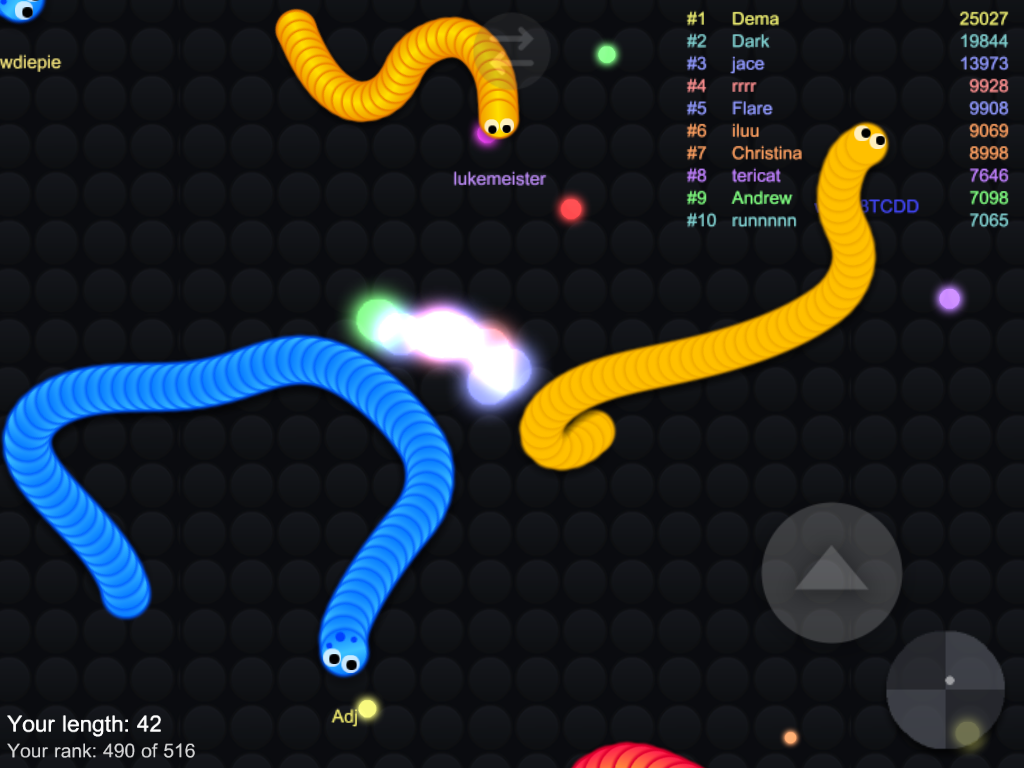 Snake Snither Battle IO 2017 Game Screenshot