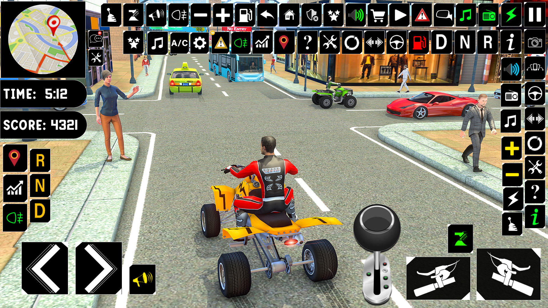 ATV Taxi Driver - Quad Bike Game Screenshot