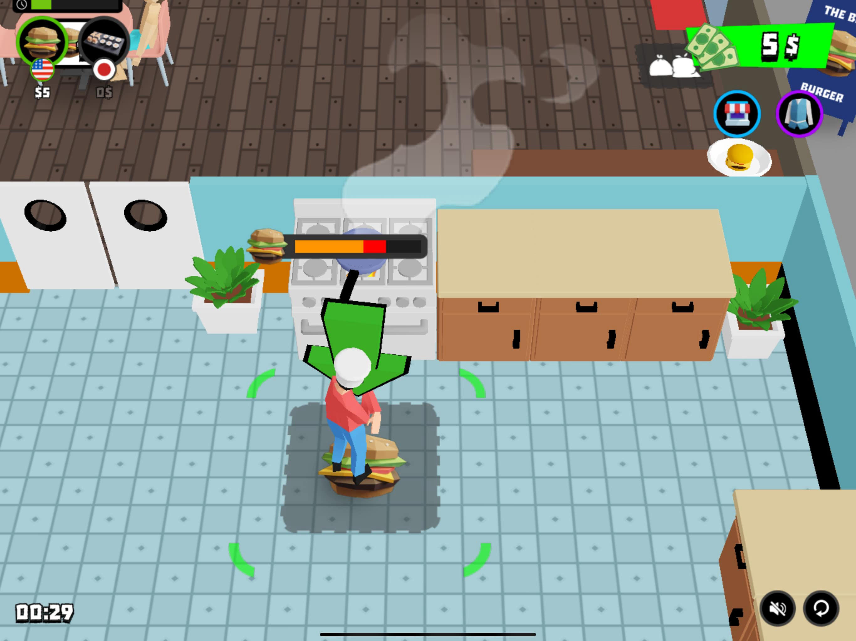 Ảnh chụp màn hình Burger Bounty : Cooking Game