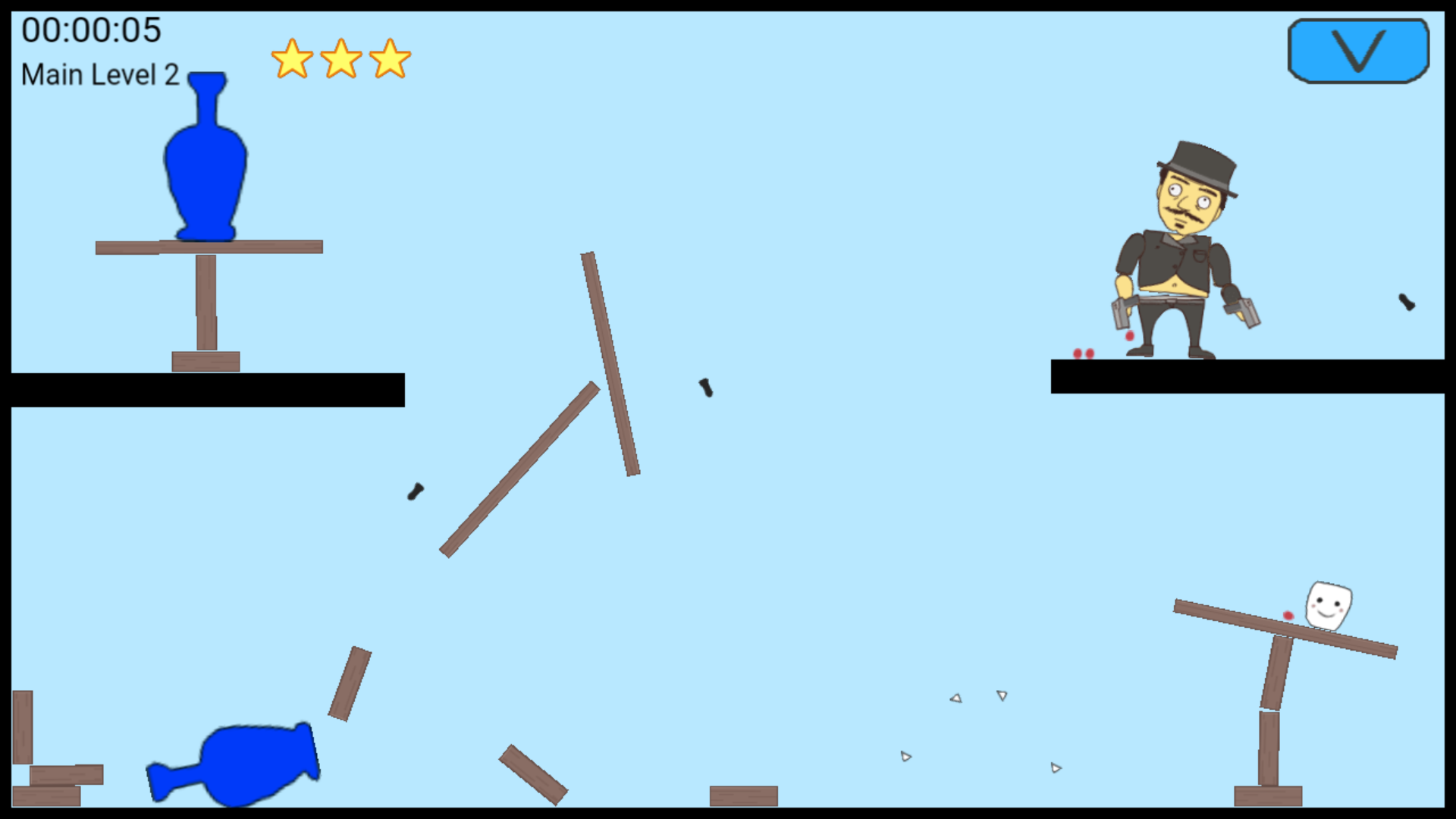 Скриншот игры Wacky Bullets