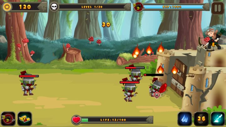 Hero Defense Castle 게임 스크린샷