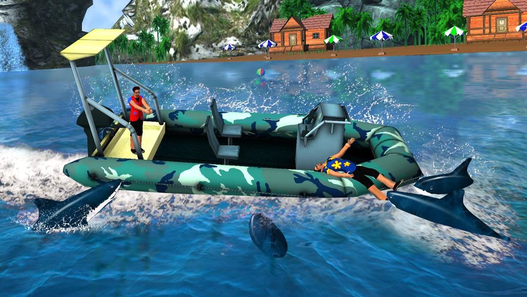 Shark Attack Game - Blue whale sim 게임 스크린 샷