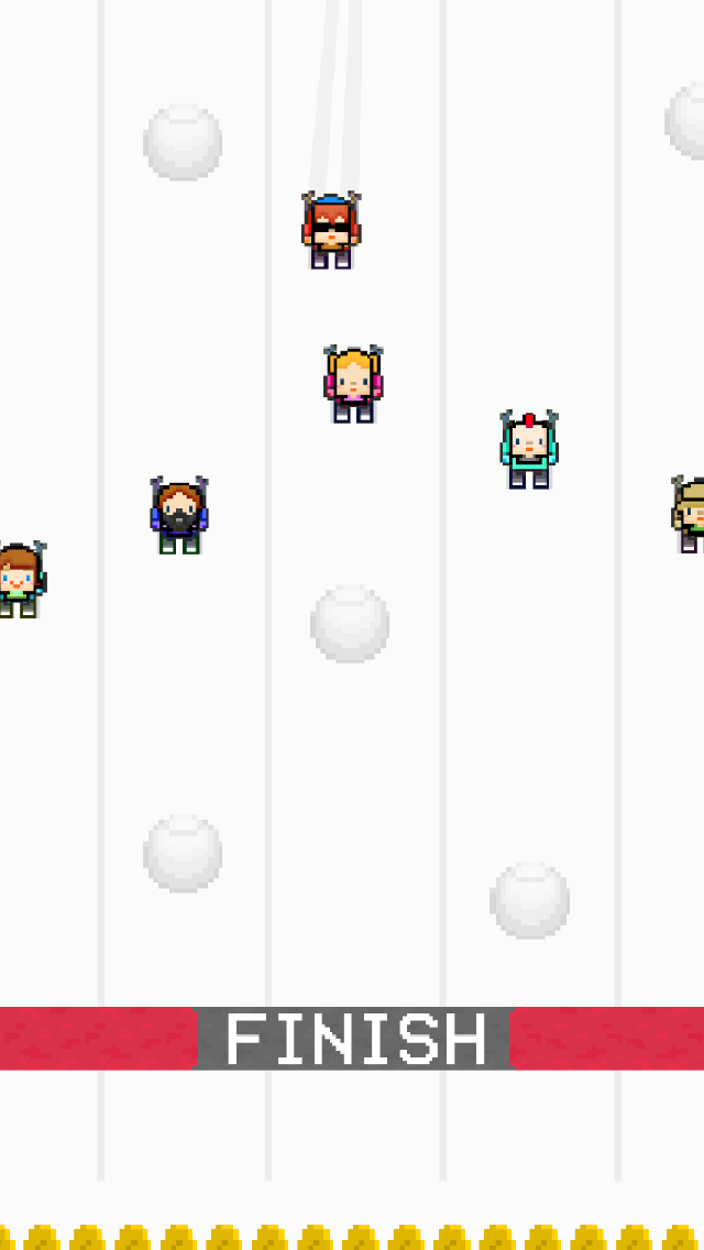 Slippy Slopes Extreme Ski Race Game Screenshot