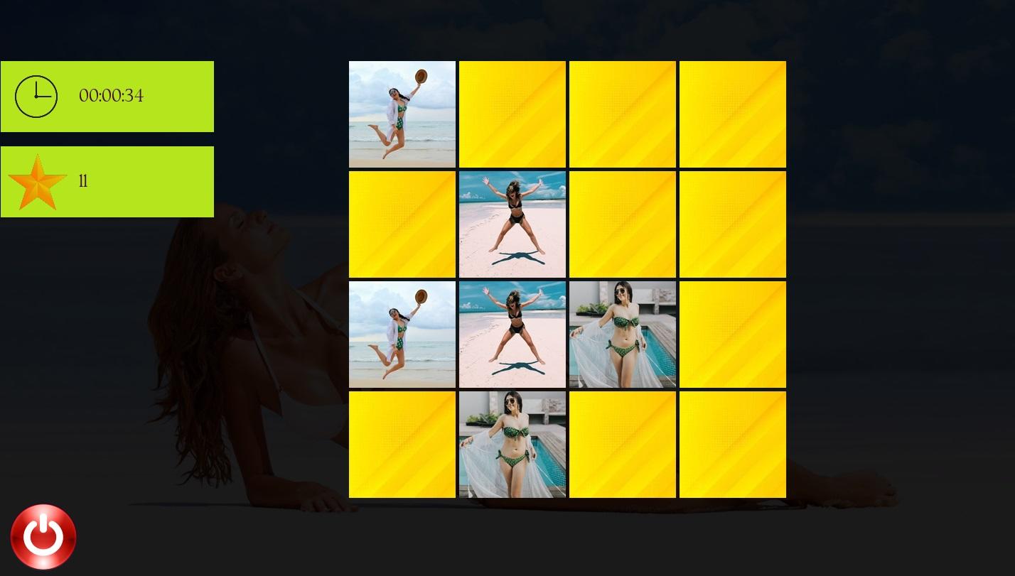 Sexy Bikini Girls Match Game Game Screenshot