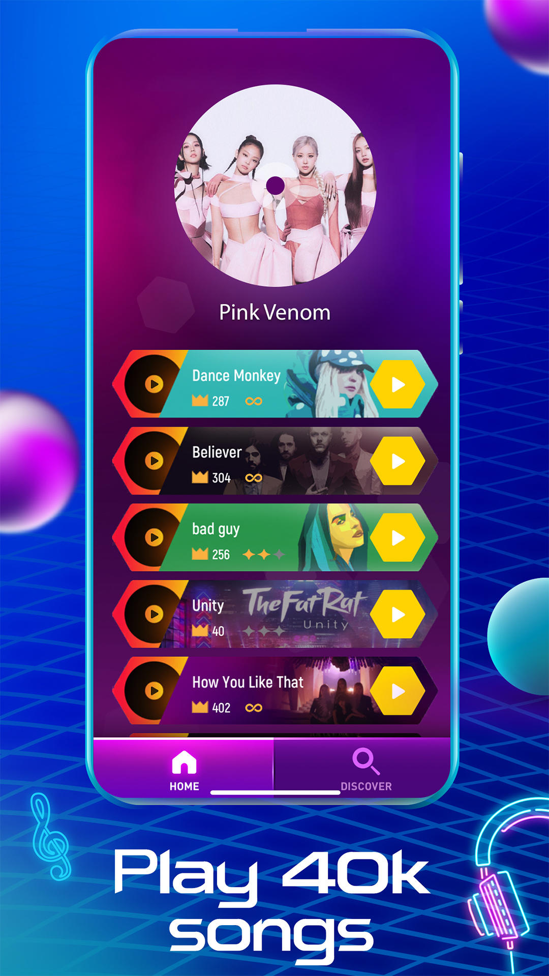 Tiles Hop Music & Ball Game Game Screenshot