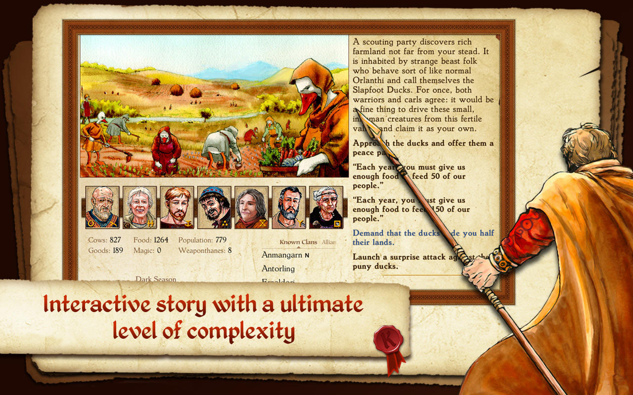 King of Dragon Pass: Text RPG Game Screenshot