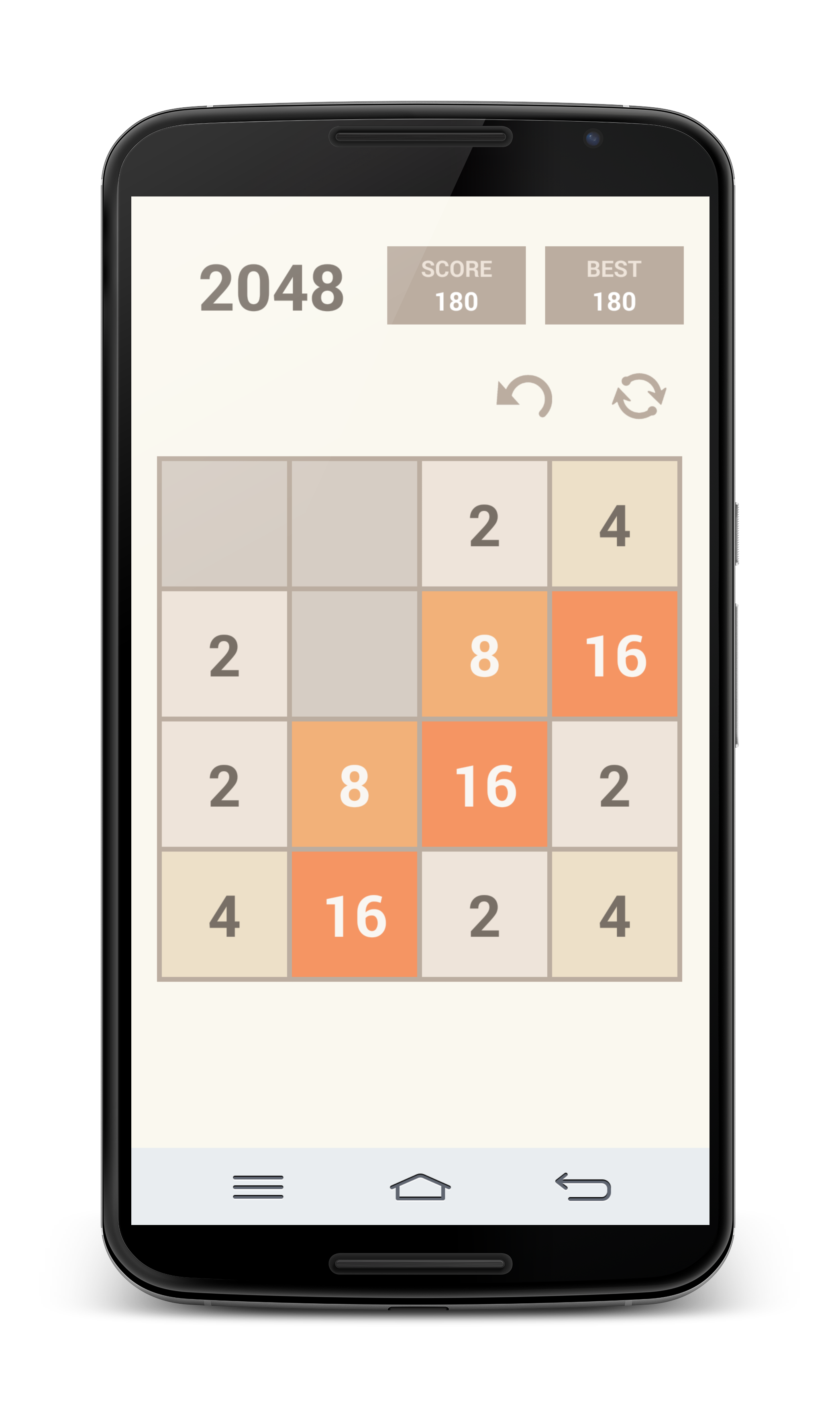 2048 Game Screenshot
