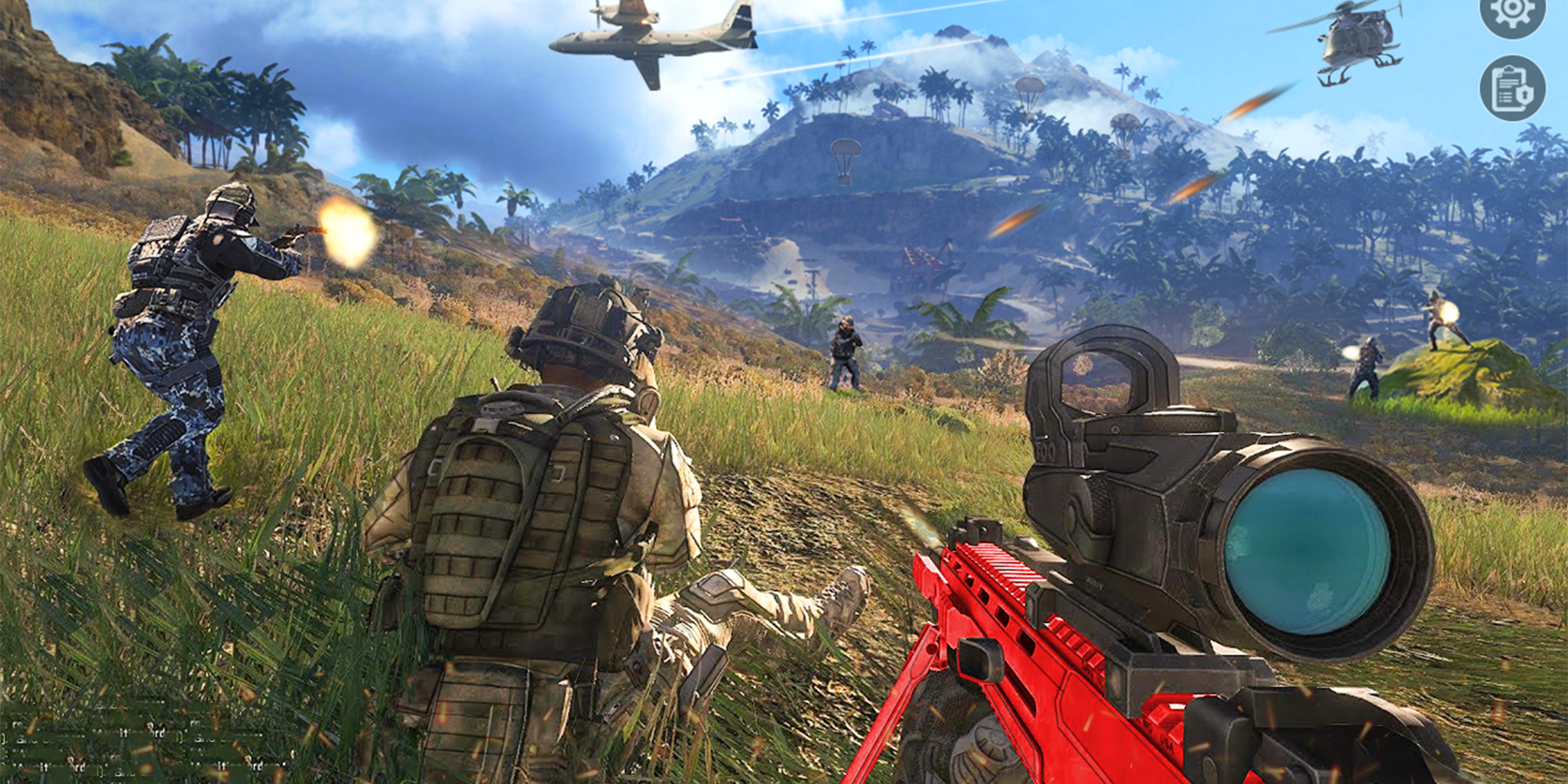 Screenshot of Commando shooting: army game