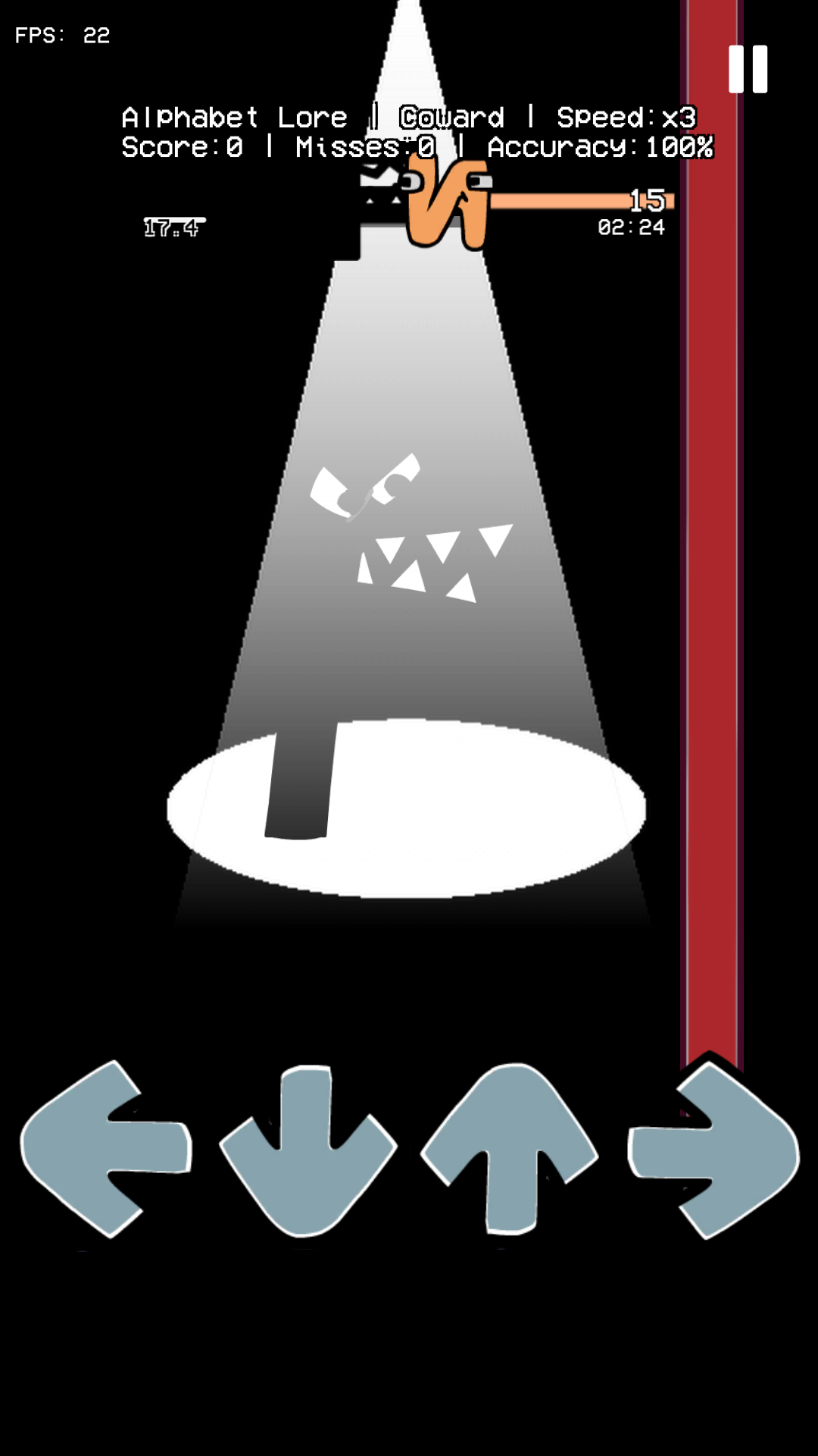 FNF Alphabet Lore Funkin Mod Game Screenshot