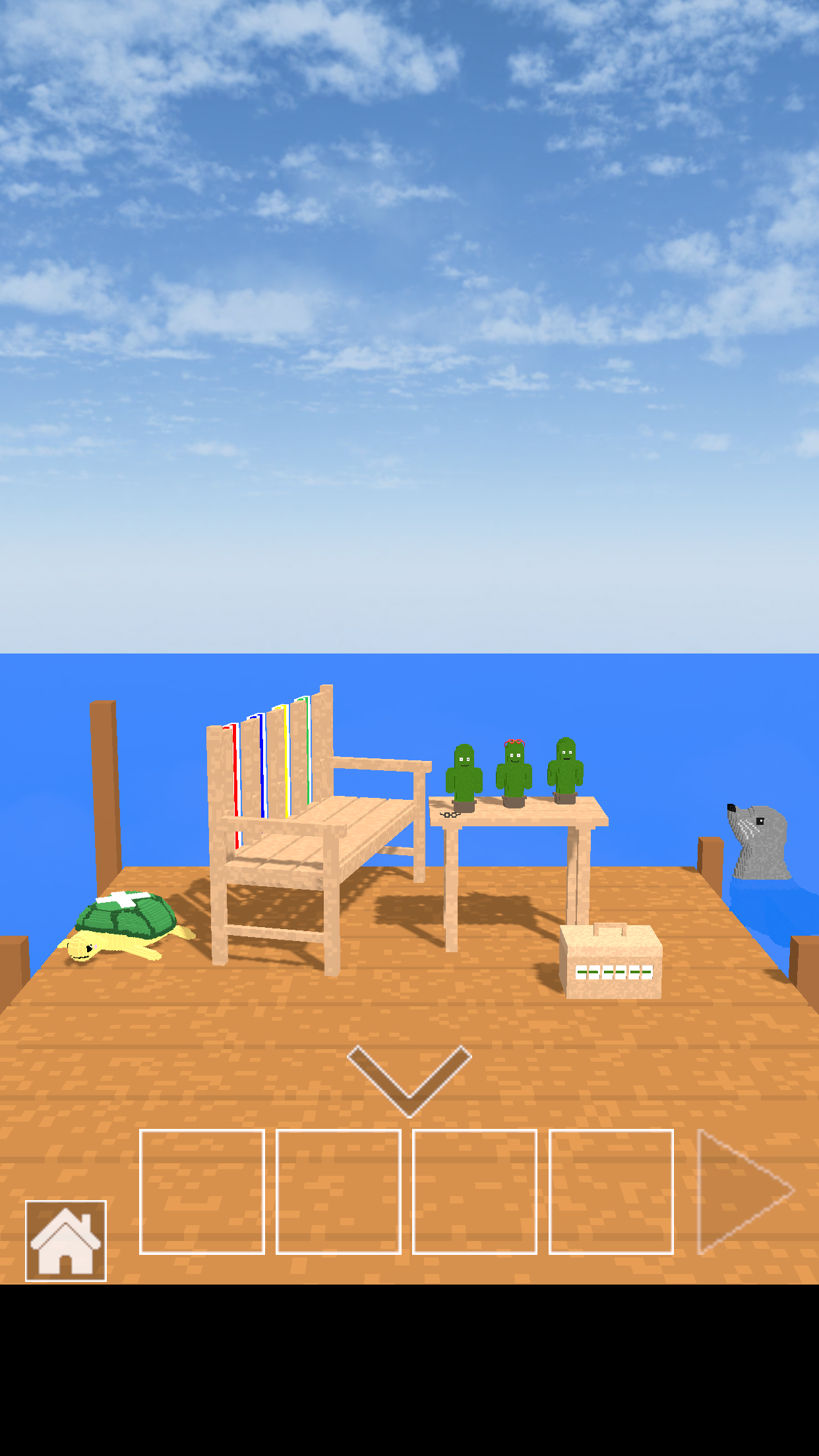 脱出ゲーム　道とベンチ Game Screenshot