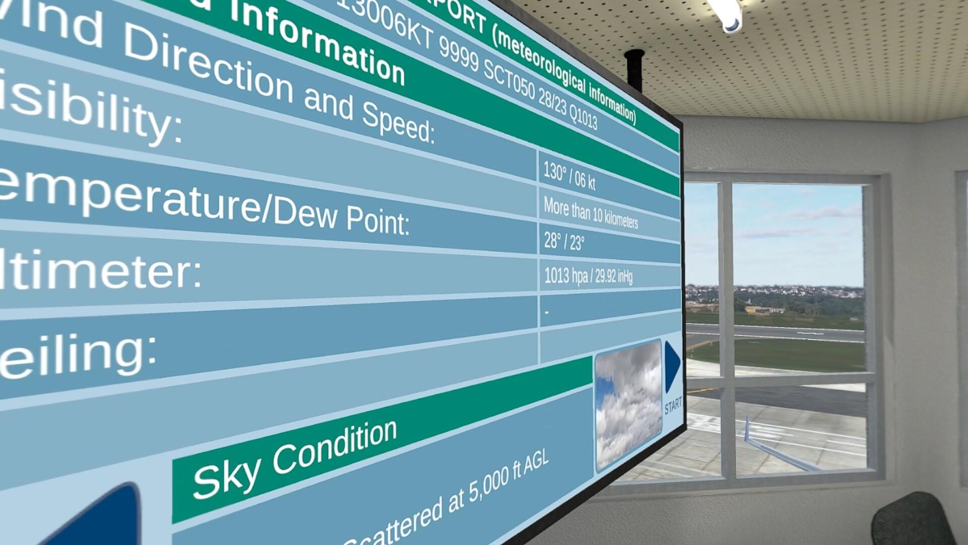 Cuplikan Layar Game V-Air Traffic Control