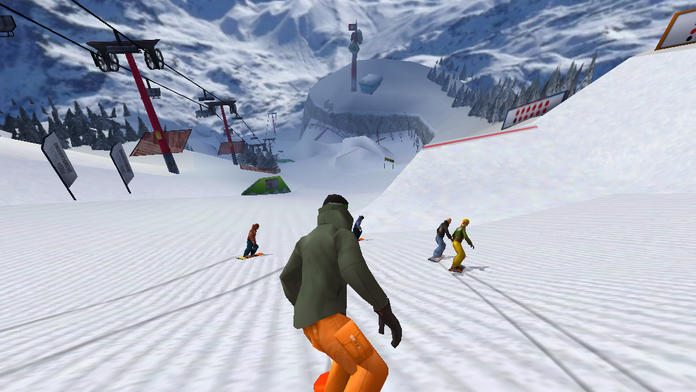 Fresh Tracks Snowboarding Game Screenshot