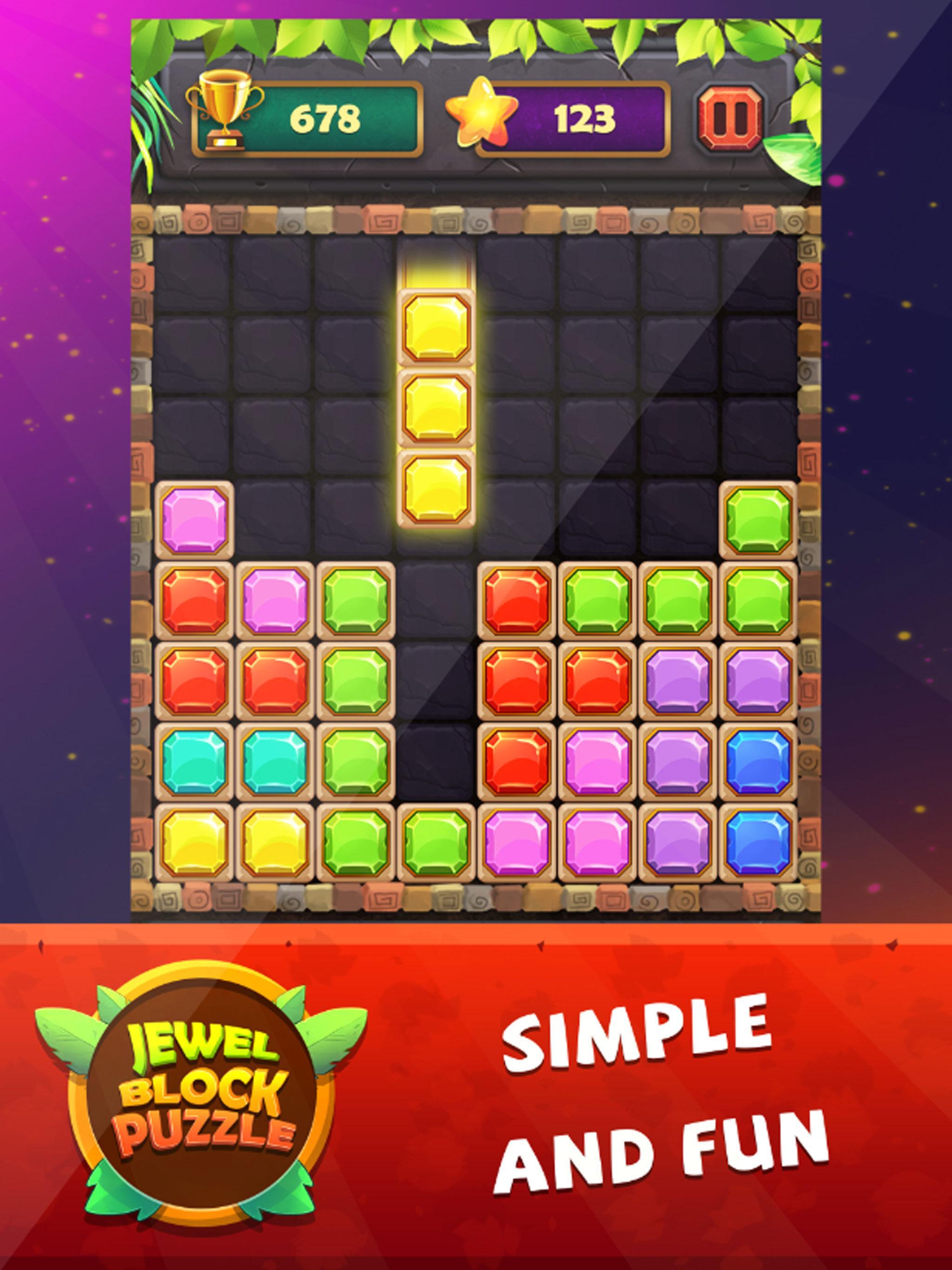 Block Puzzle Classic Jewel Game Screenshot