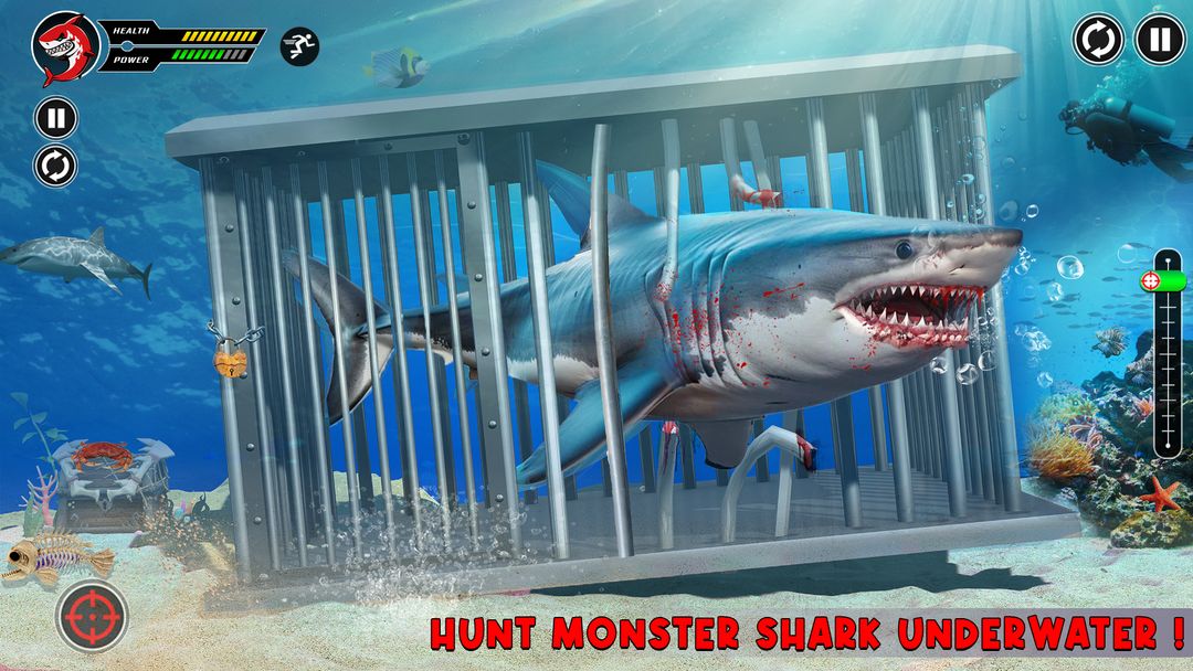 Screenshot of Shark Attack FPS Sniper Game